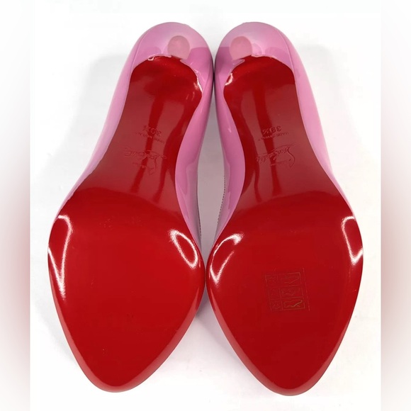 Christian Louboutin Dolly 100mm Barbie Pink Gummy Patent Leather Pumps 39.5 - Picture 11 of 11
